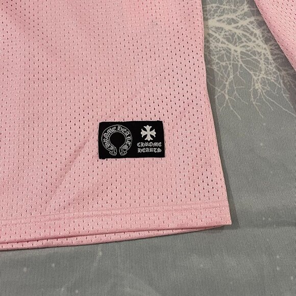 Chrome Hearts Mesh Sweatshirt In Pink - Picture 2 of 9